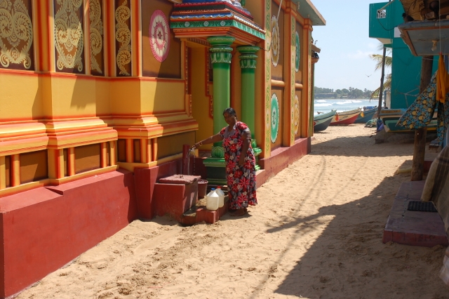 hindu temple on beach