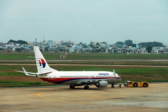 Malaysia Airlines' airplaine at Tan Son Nhat Airport