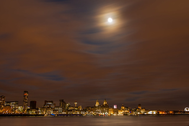 Moon over Liverpool