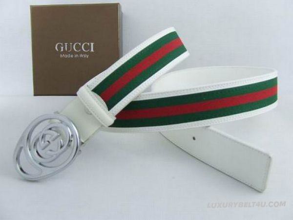Cheap Outlet Gucci Belts Sale White 090 | luxurybelt4u.com/g… | Flickr
