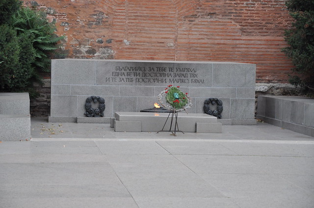 Eternal flame of the Monument of the Unknown Soldier