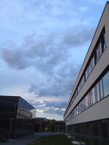Universität by m.farnbauer, sunset night cloudy bayreuth