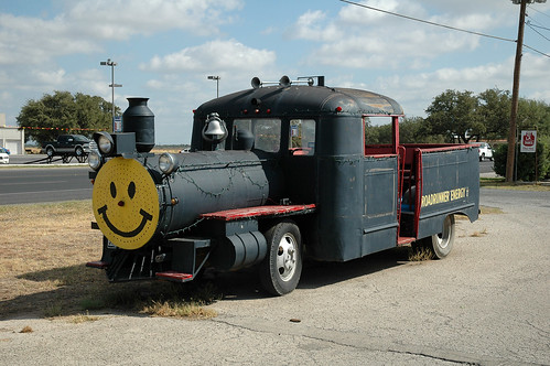 uvalde county tx texas country landscape outdoors nature scenic tree bus vehicle locomotive engine agriculture