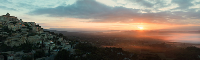 Gordes Sunrise Panorama