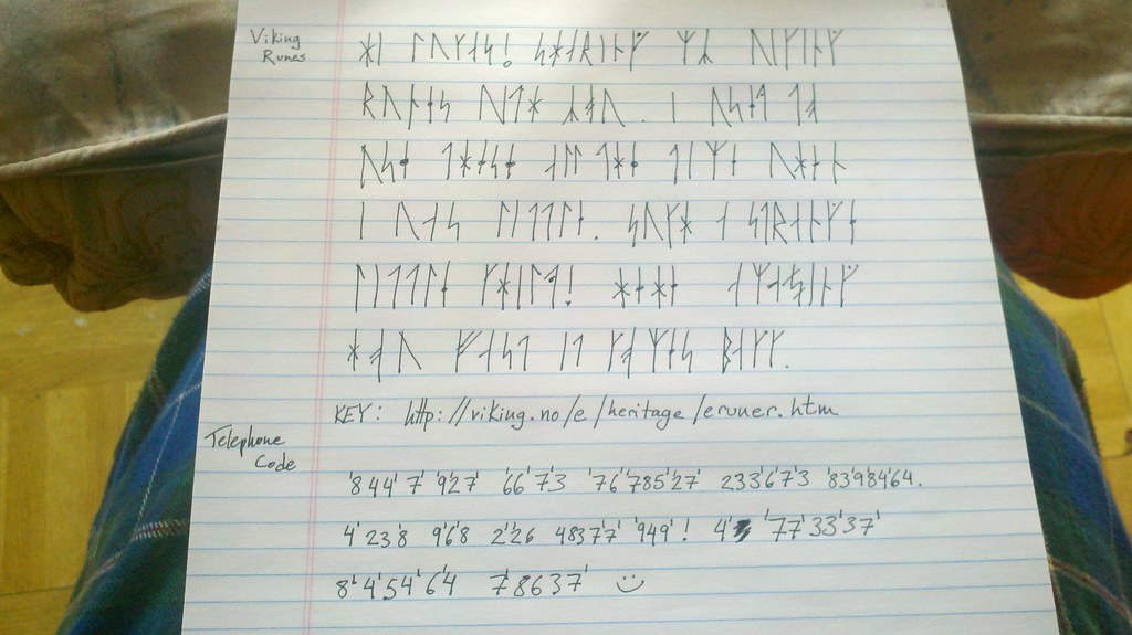 Cryptic Note Example cryptography_examples | Sarah J | Flickr