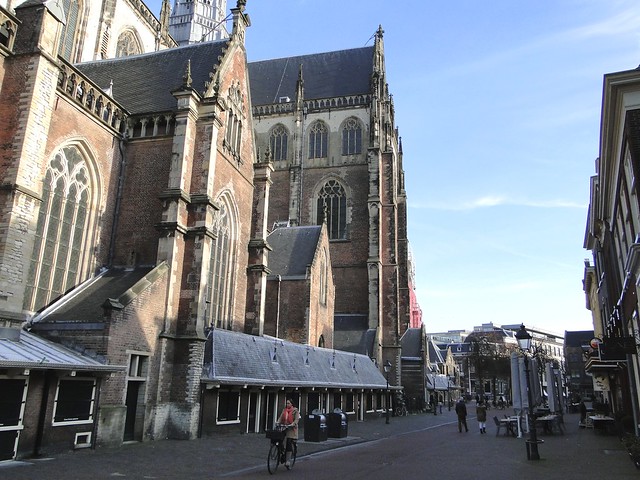 Bavo church and Oude Groenmarkt