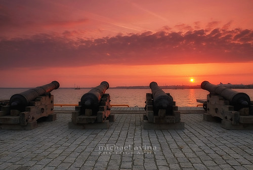 sunrise canon harbor tallinn estonia fuji seashore xe1