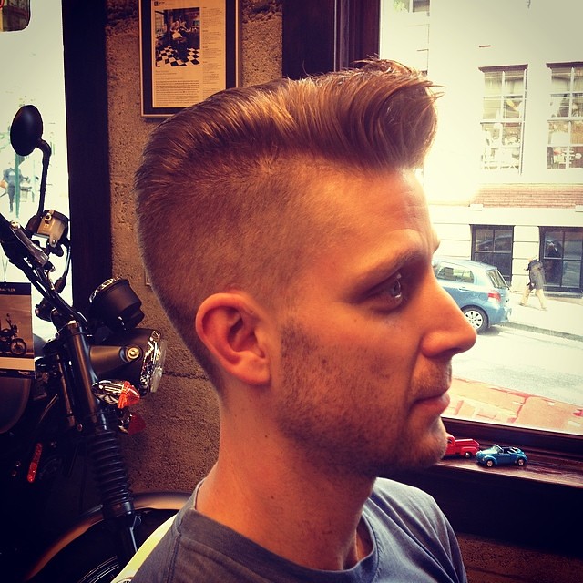 Lukas on the flip side... #barber #barbershop #haircut #freshcut #farzadthebarber