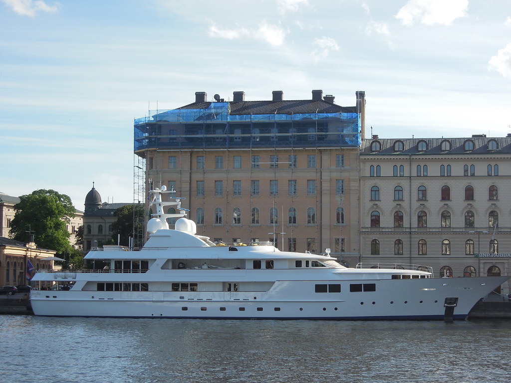 superyacht in stockholm