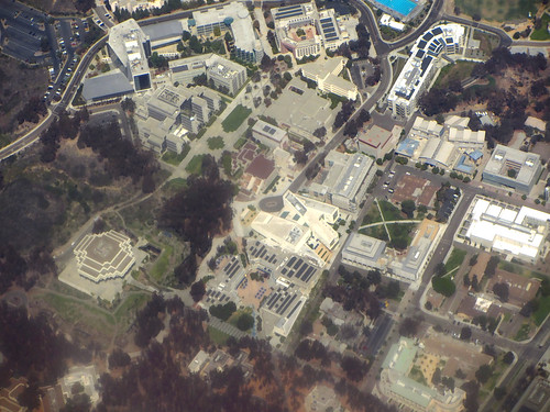 UCSD from the air, paintyfied
