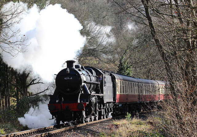 Mogul 42968 at Trimpley on the Severn Valley Railway