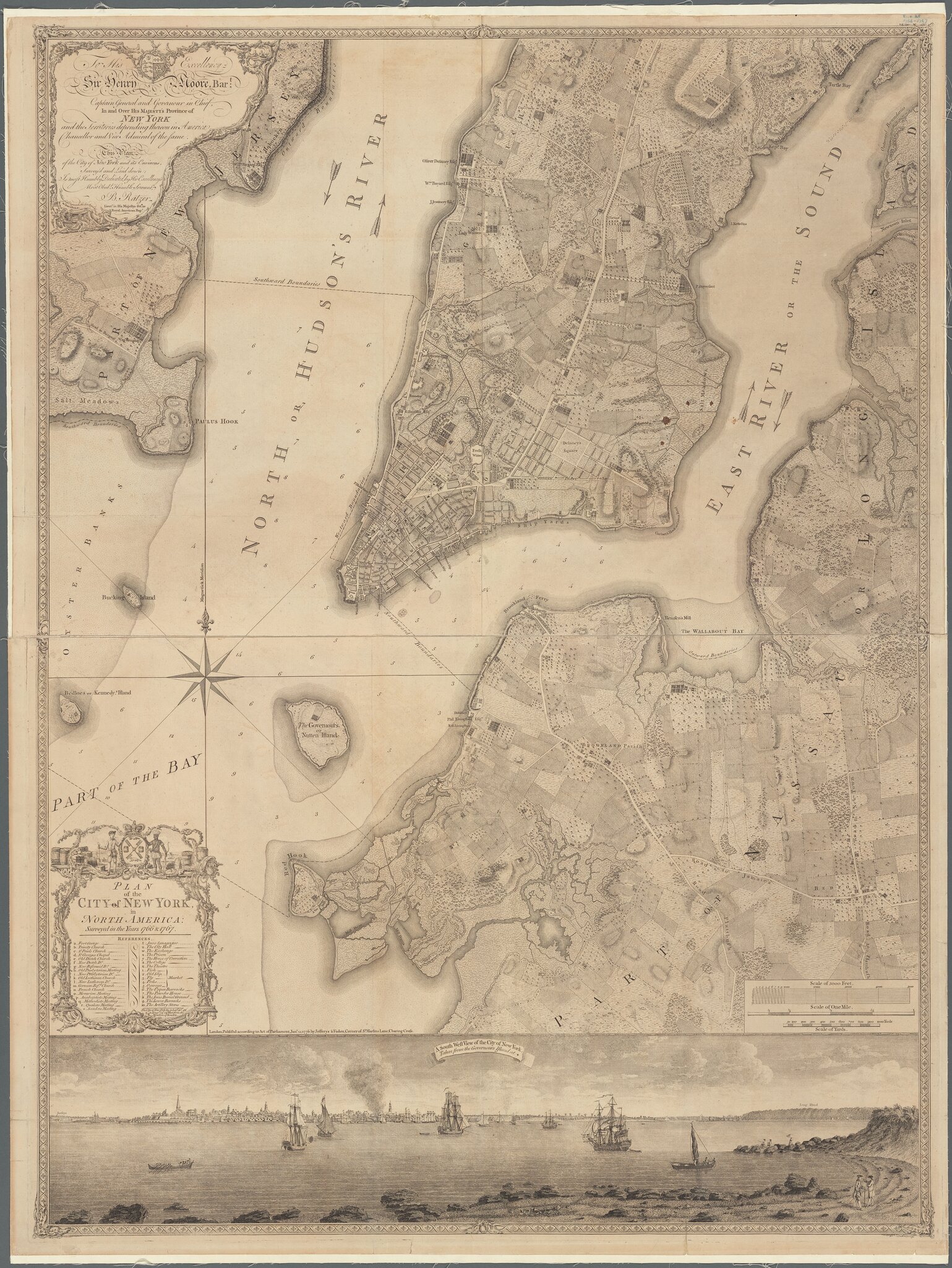 Bernard Ratzer Map surveyed 1767 NYPL higher res