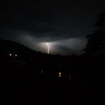 lightning over Edinburgh