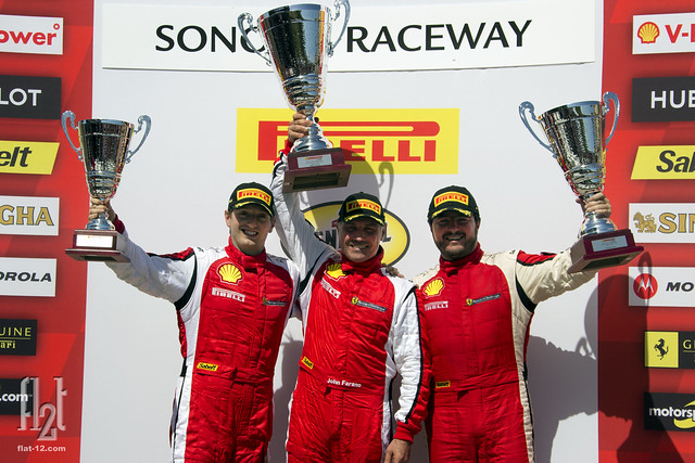 Ferrari Challenge, Sonoma, Race 1 Podium