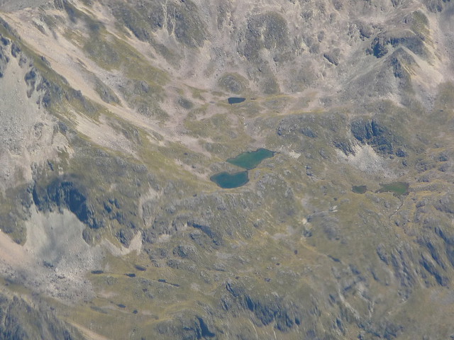Dual tarn in Fourth Basin, Travers Range