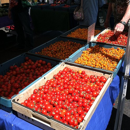 #kvpinmybelly - Hello Red! Tasty cherry tomatoes at #DalyCity Farmers Market #foodspotting #vegetarian