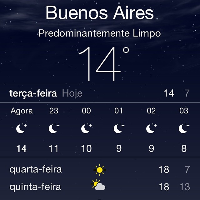 Buenas noches Buenos Aires! Temperatura local #buenosaires… | Flickr
