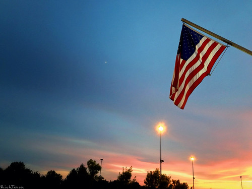 Red, white, and blue! And orange. And yellow. by RichTatum, I stepped outside the Home Depot in Bellingham. Washington, this last Saturday and was stopped in my