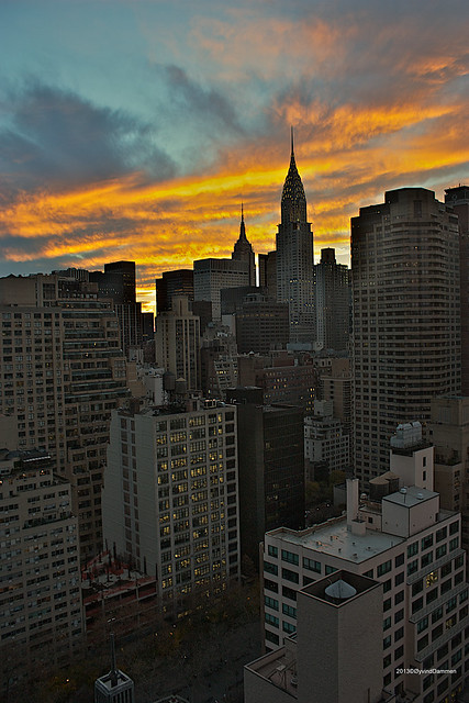 NYC Skyline Early SunSet
