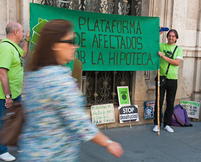 Protest Seville City  Centre