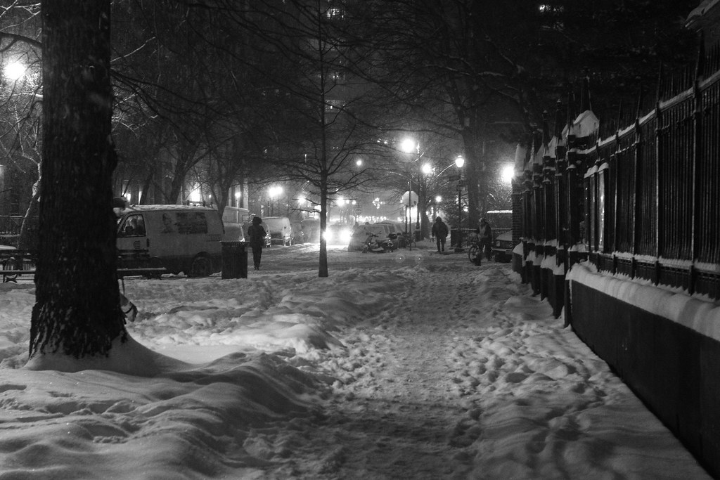 Snowy Sidewalk | parrotstix | Flickr
