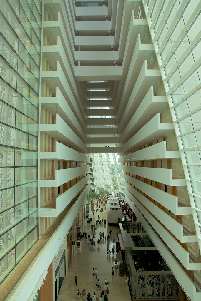 Interior of the Marina Bay Sands Hotel in Singapore