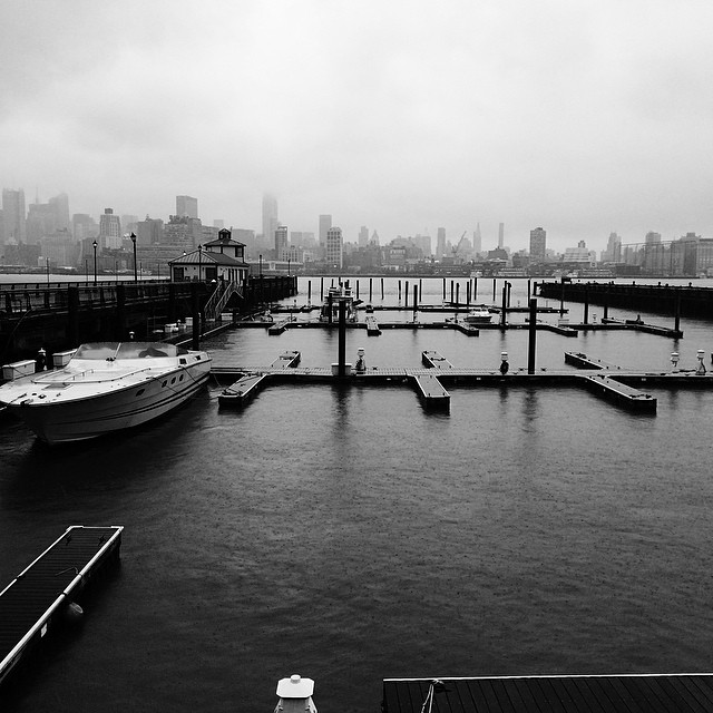 Rain on the Waterfront #vscocam #nycview #hoboken #waterfront