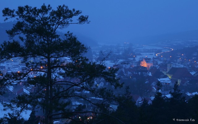 Schmidmühlen im winterlichen Morgenmantel