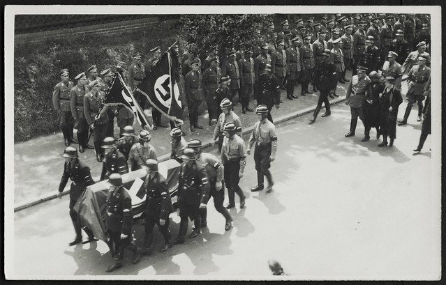Archiv M032 Beerdigung, Kreisleiter NSDAP, Hans Sauer, Sonneberg, 1930er