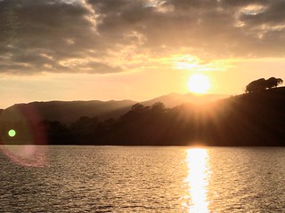 Sunset at Bala Lake. Wales.