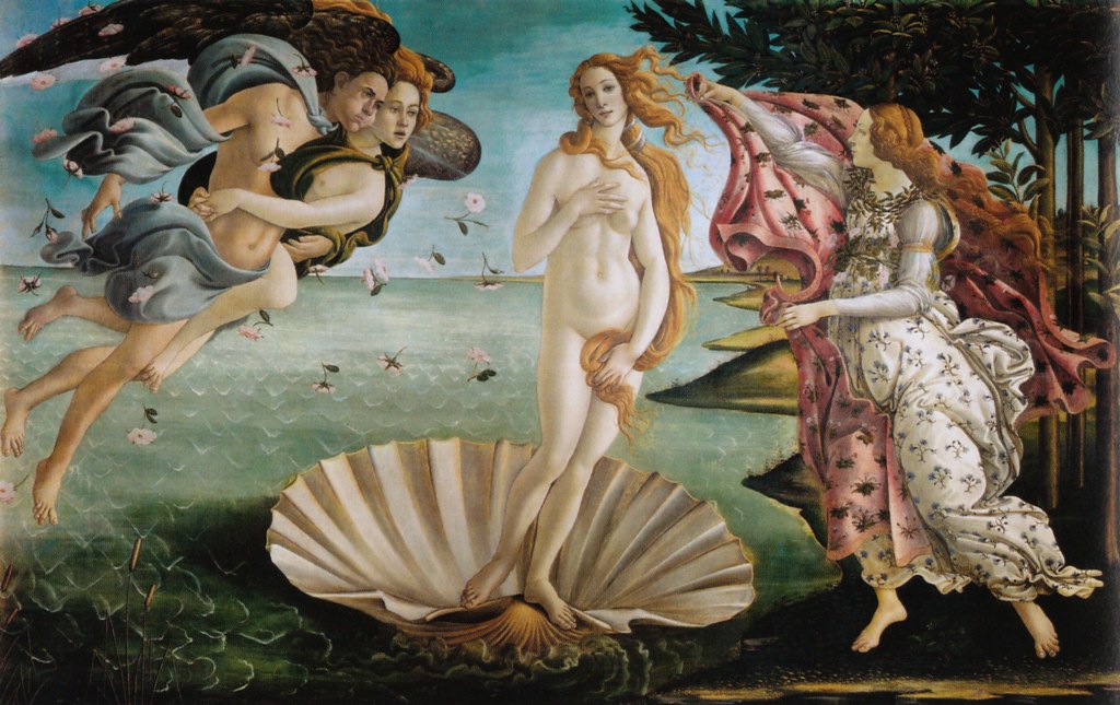 Die Geburt Der Venus 1483-1485 Gerahmtes Poster Für Fans Und Sammler 40 x 30 cm 1art1 114045 Sandro Botticelli