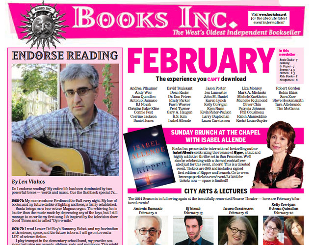 Books Inc Feb 2014 Newsletter