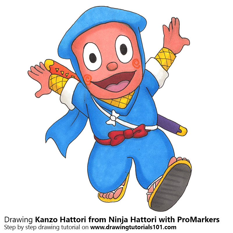 Kanzo Hattori from Ninja Hattori with ProMarkers - a photo on Flickriver