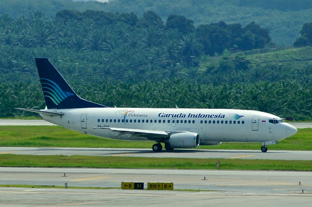 Garuda Indonesia Boeing 737-300 PK-GGV at Kuala Lumpur International Airport