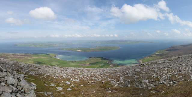 View of Graemsay and the Orkney mainland from Ward Hill