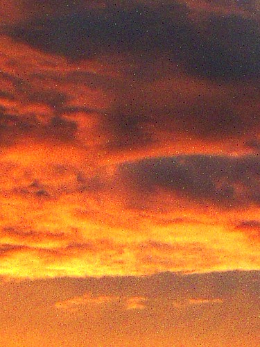 P1010034 by Pavel Dostál, OLYMPUS DIGITAL CAMERA         sunset sky cloud sun k750i sony ericson redblue