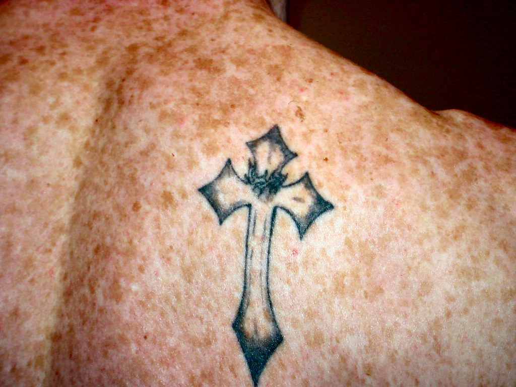 Awesome Cross Tattoo on Wrist - Tattoos Designs