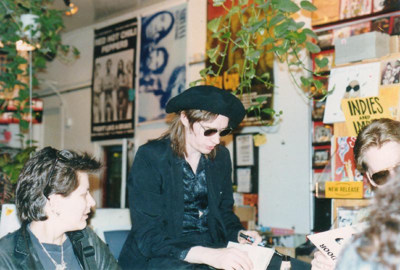 Blixa Bargeld, During an in-store appearance by Nick Cave &…
