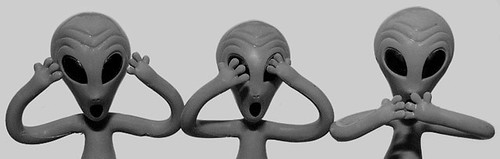Aliens hear no evil, see no evil, and speak no evil | by lightmatter