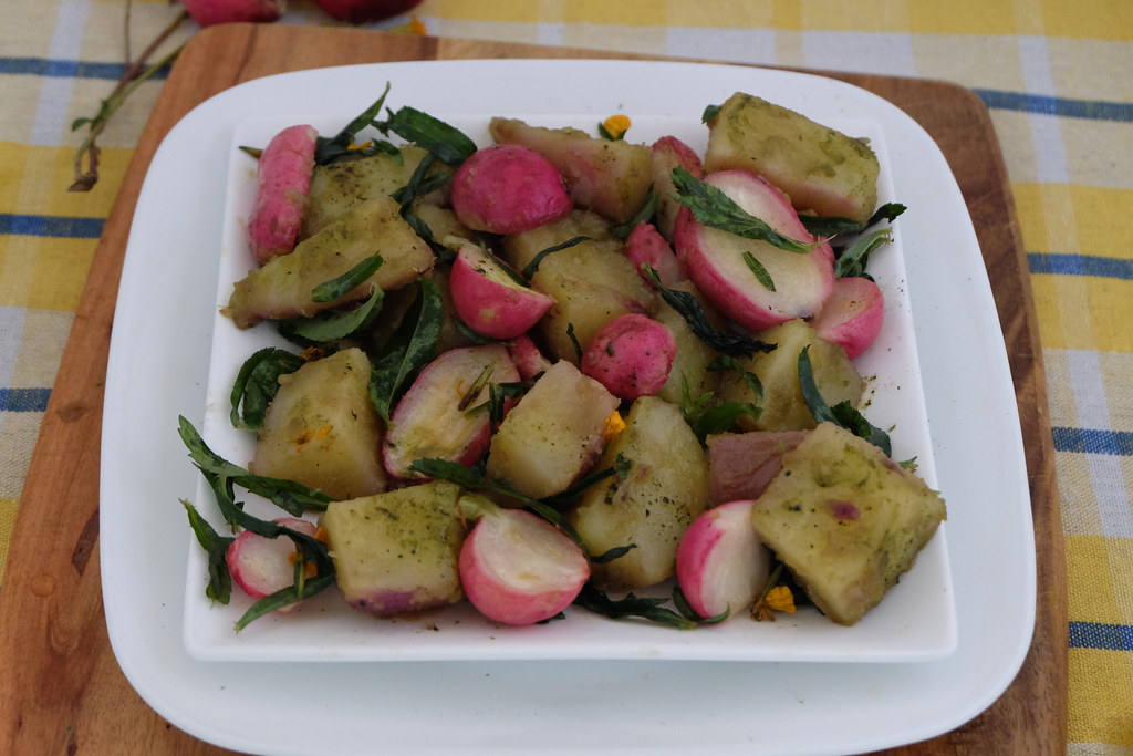 Wasabi Sweet Potato Radish and Tarragon Salad | www.biohacke… | Flickr