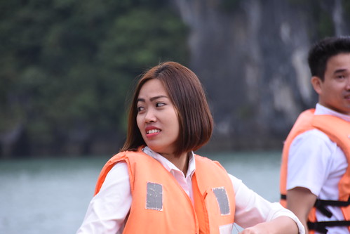 This Vietnamese tour guide has to be one of the prettiest I have seen in Vietnam so far