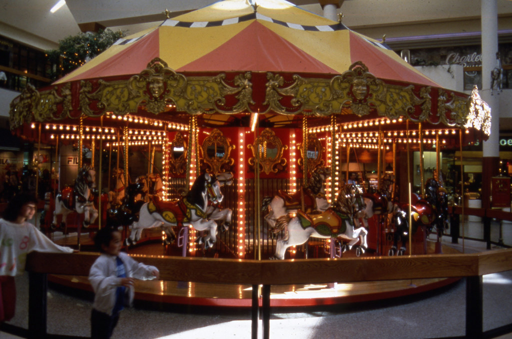 South Coast Plaza carousel, 1989, There are no known copyri…