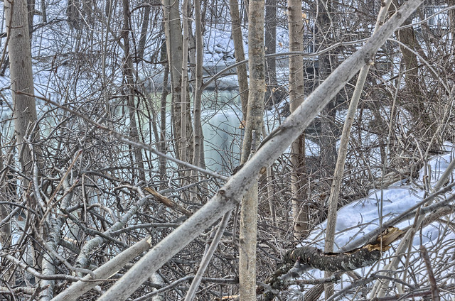 Great Falls (Smokey Hollow) Through the trees -  January 2014