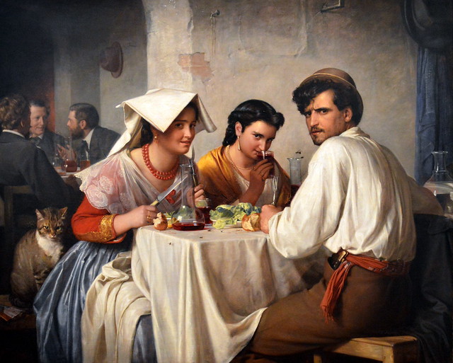 In a Roman Osteria (Carl Bloch, 1866)