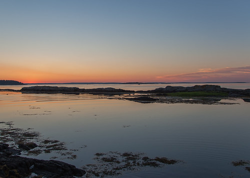 ocean sunrise island maine calm bailey baileyisland watercove