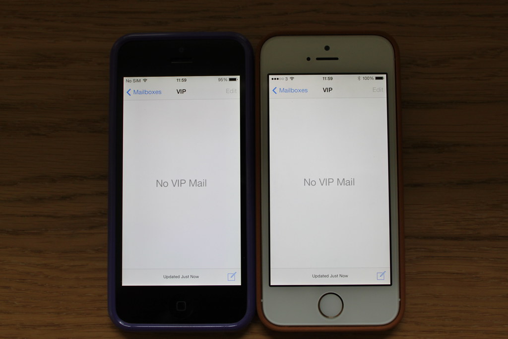 iPhone 5 vs 5s colour temperature
