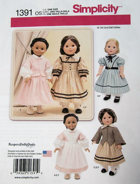Simplicity # 1391 Pattern Cover picture