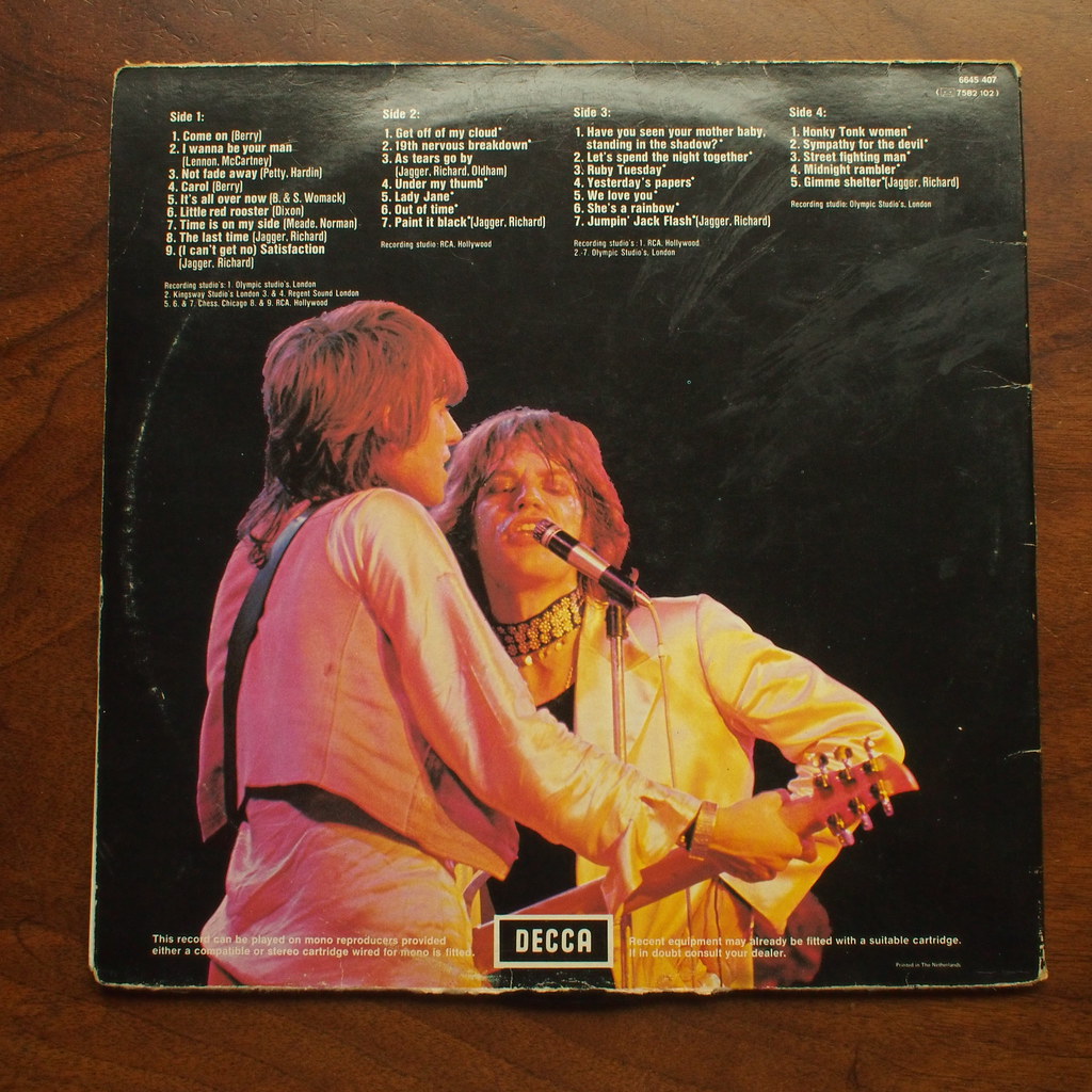 Backside Rolling Stones - Stones Story, Decca 6645 407, 2L… | Flickr