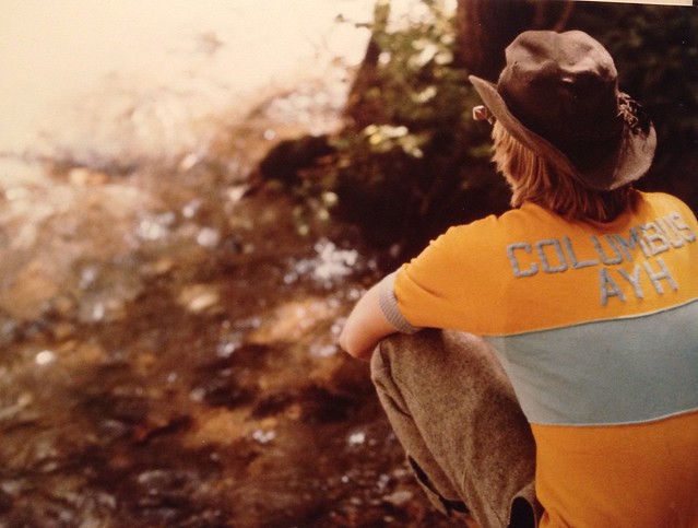 Doug Siple by a Kentucky creek  1976