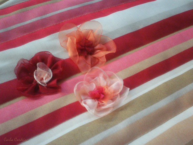 flores de tecido